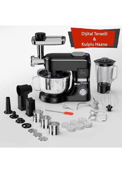 Çok Işlevli Kıyma Çekme Hamur Mayalama Blender Makinesi