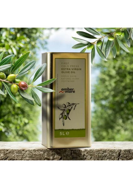 Naturel Sızma Zeytinyağı Soğuk Sıkım 5 Litre