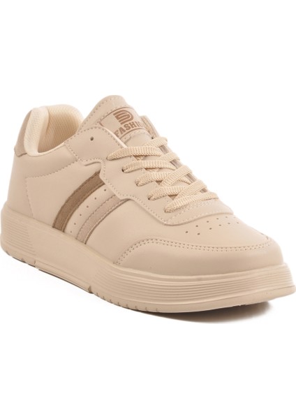 Ekru Bağcıklı Unisex Spor Ayakkabı modelleri