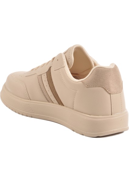 Ekru Bağcıklı Unisex Spor Ayakkabı fırsatları