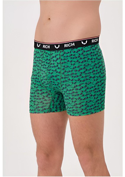 Erkek Likralı Desenli ve Düz 4'lü Boxer Paketi fiyatları