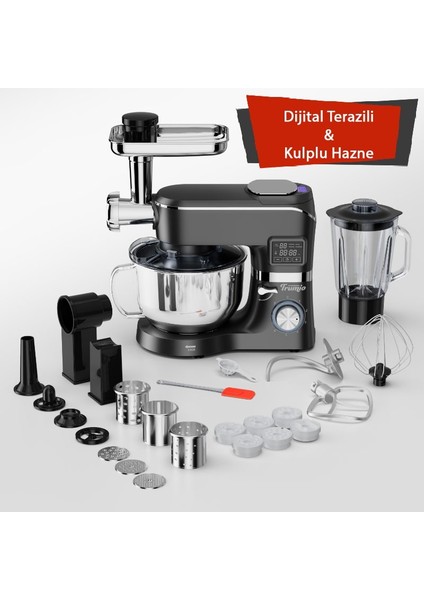 Çok Işlevli Kıyma Çekme Hamur Mayalama Blender Makinesi