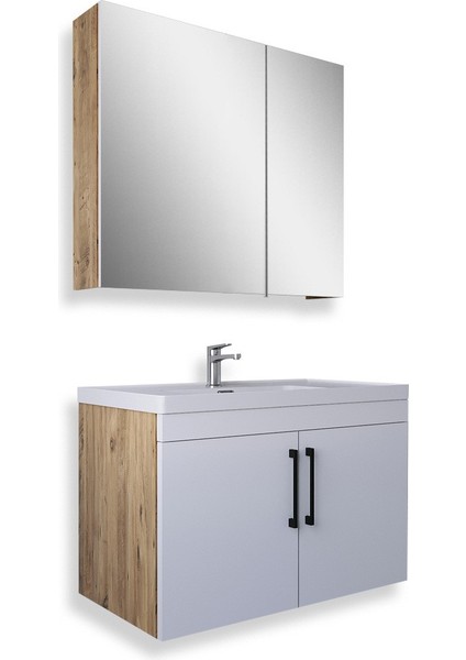 Yalova 80 Cm Mdf Banyo Dolabı Seti fiyatları