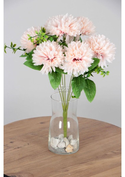 Yapay Pinnata Yıldız Çiçeği 42 cm Pudra