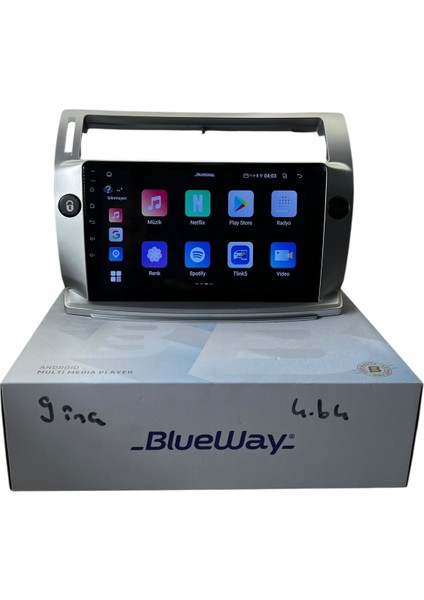 Citroen C4 2004-2010 Blueway 4-64 Profesyonel Oem Multimedia fiyatları