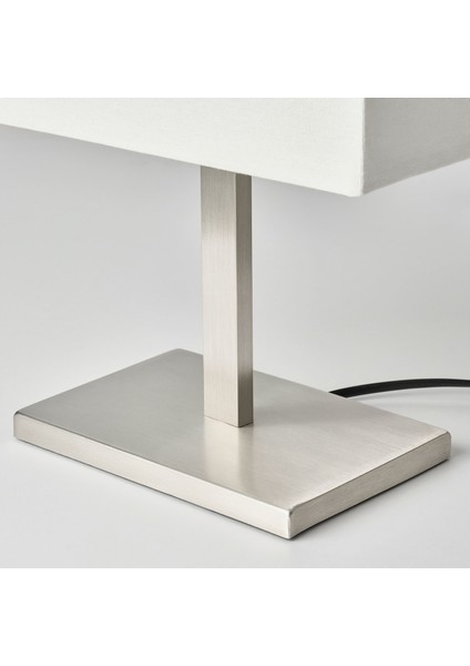 Tomelılla Abajur 36 cm Nikelaj Kaplama Beya Kare E14 Ampul Uyumlu fiyatları