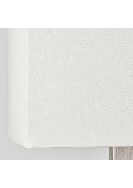 Tomelılla Abajur 36 cm Nikelaj Kaplama Beya Kare E14 Ampul Uyumlu modelleri