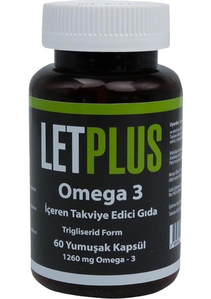 Asfstore Letplus Omega 3 60 Kapsül