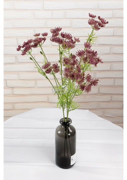 Yapay Çiçek Kraliçe Dalı 90 cm Bordo