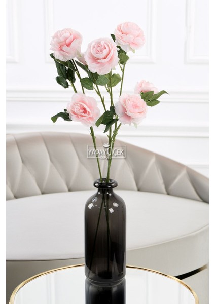 Yapay Çiçek Pastel 3lü Çöl Gülü 60 cm Pembe