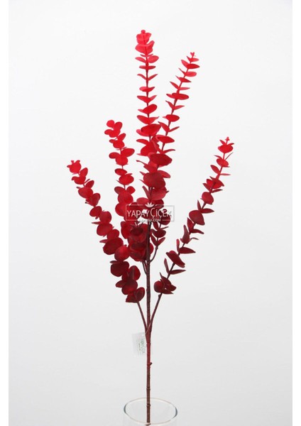 Yapay Retro Pastel Okaliptus Dalı 88 cm Bordo