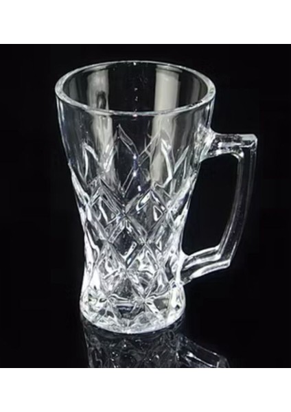 2'li Kesme Cam Kulplu Bardak Seti – 240 ml – Şık, Dayanıklı ve Isıya Dayanıklı Tasarım (14X11,5X8 Cm) fiyatları