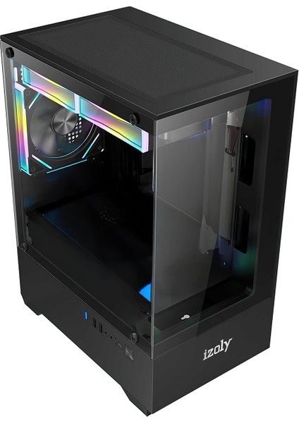 Izoly Venus 3 x 120MM Argb Fan 450W Psu M-Atx Gaming Case fiyatları