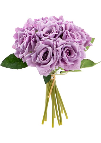 10LU Lüx Gul Demeti 25 cm Lila