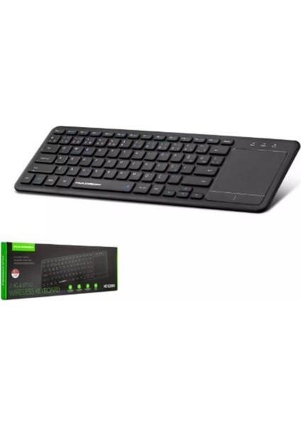 HDX2505 BLUETOOTH + WIRELESS KLAVYE + TOUCH PAD Q SİYAH