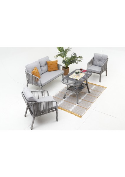 Artemis Rattan Bahçe Balkon Oturma Grubu (2+1+1+M) fiyatları