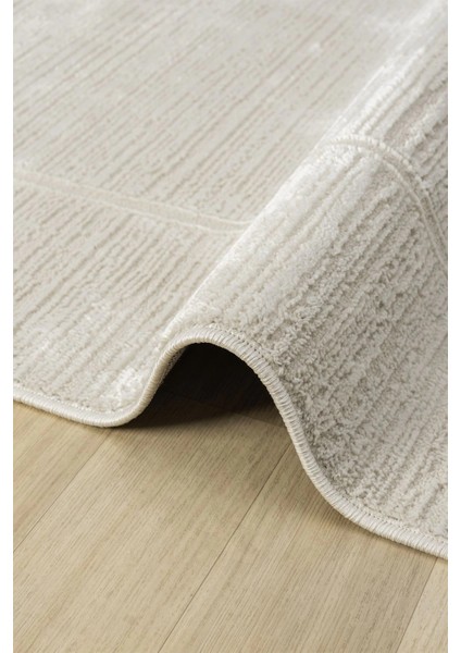 Modern Dokuma Halı Bordürlü Krem Halı Yıkanabilir Oturma Odası Halısı Salon Halısı Mutfak modelleri