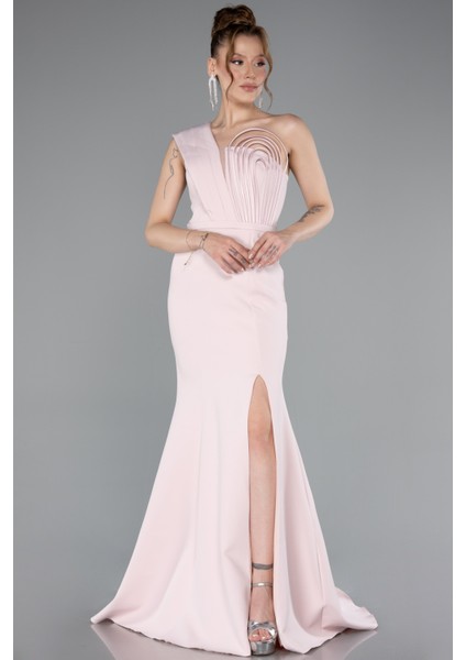 Tek Omuz Bacak Dekolteli Uzun Abiye ABU4793 fiyatları