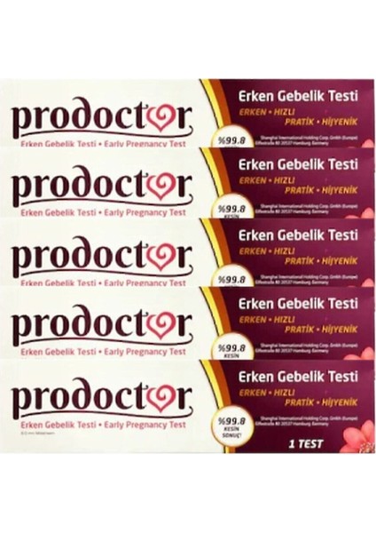 Asfstore Prodoctor Erken Testi 5 Adet fiyatları