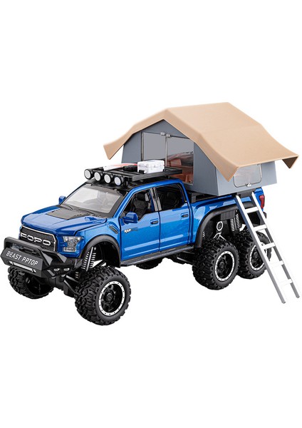 1/24 Raptor Rv Off-Road Alaşımlı Araba Modeli Çıkarılabilir Izleme Kabini Oyuncak (Yurt Dışından)