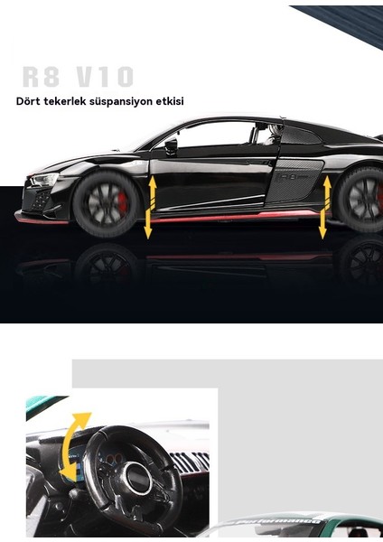 1:24 Alaşım Araba Altı Açık Kapı Oyuncak Spor Araba Modeli Süsleme (Yurt Dışından) modelleri