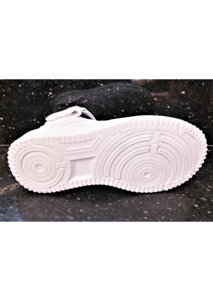 Cool Pekin Leopar Çocuk Günlük Cırtlı Uzun Konçlu Sneaker Spor Ayakkabı