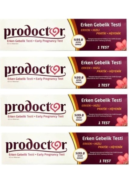 Asfstore Prodoctor Erken Testi 4 Adet fiyatları