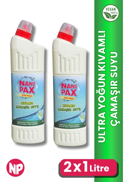 Ultra Yoğun Kıvamlı Çamaşır Suyu (Duct Ağızlı) 2 x 1lt