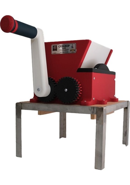 Pla - Ahşap Tabanlı Manuel 304 Paslanmaz Çelik (Krom) Ayaklı Üzüm Ezme-Patlatma Makinesi fiyatları