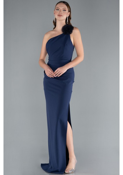 Tek Omuz Yırtmaçlı Uzun Abiye Elbise ABU4891 fiyatları