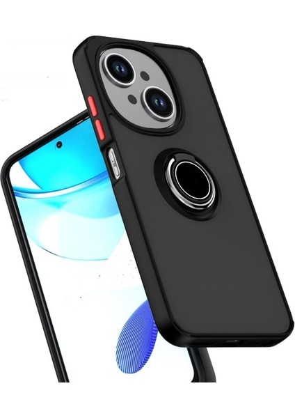 Tecno Spark Go 1 Uyumlu Kılıf Montreal Yüzüklü Mıknatıslı Kamera Korumalı Silikon Siyah fiyatları