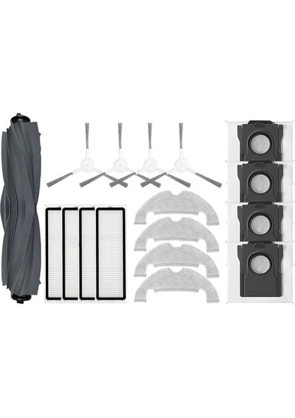 Dreame D10 Plus Gen 2 RLD32GD Vacum Parçaları Ana Roller Yan Fırça Hepa Filtre Mop Bez Toz Çanta Aksesuarları (Yurt Dışından)