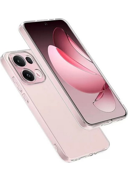 Oppo Reno 13 Pro Uyumlu Kılıf Süper Silikon Kamera Korumalı Şeffaf Renksiz fiyatları