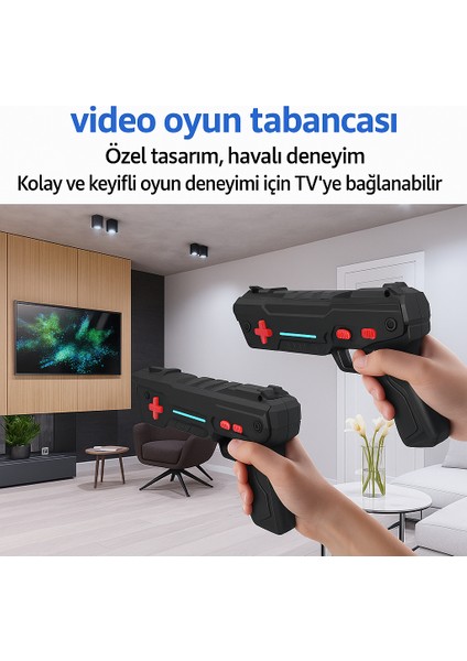 Taşınabilir Retro Atari, Oyun Konsolu, IPS 7 Inç Geniş Ekran, 2 Kol, 2 Tabanca 20.000'DEN Fazla Oyun modelleri