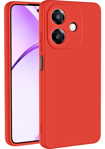 Oppo A3 Uyumlu Kılıf Mara Lansman Soft Silikon Içi Kadife Kırmızı modelleri