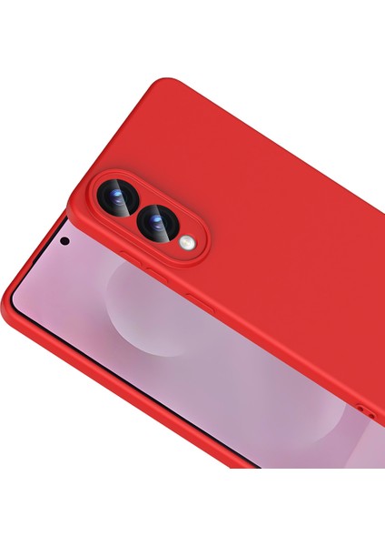 Samsung Galaxy S25 Edge Uyumlu Kılıf Mara Lansman Soft Silikon Içi Kadife Kırmızı fiyatları