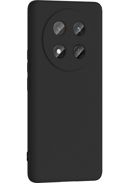 Honor Magic 7 Lite Uyumlu Kılıf Mara Lansman Soft Silikon Içi Kadife Siyah