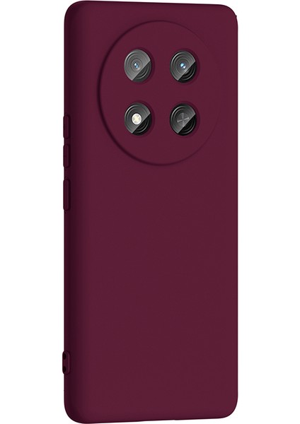 Honor Magic 7 Lite Uyumlu Kılıf Mara Lansman Soft Silikon Içi Kadife Mürdüm