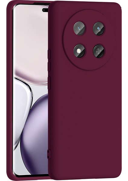 Honor Magic 7 Lite Uyumlu Kılıf Mara Lansman Soft Silikon Içi Kadife Mürdüm modelleri