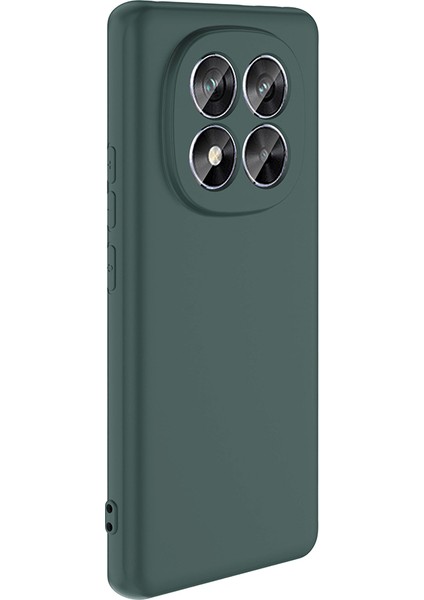 Xiaomi Redmi Note 14 Pro Plus Uyumlu Kılıf Mara Lansman Soft Silikon Içi Kadife Koyu Yeşil