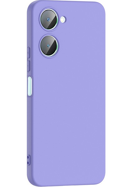 Vivo Y18 Uyumlu Kılıf Mara Lansman Soft Silikon Içi Kadife Lila