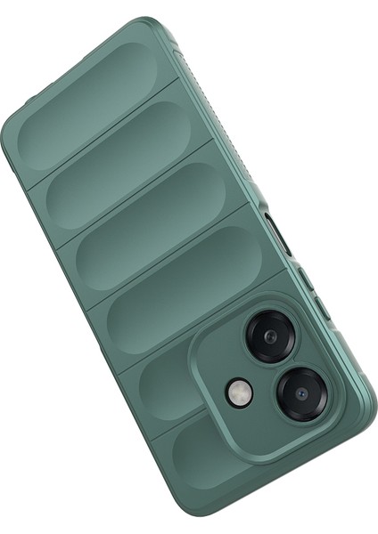 Oppo A3 Uyumlu Kılıf Etnik Optimum Mat Kamera Korumalı Silikon Yeşil modelleri