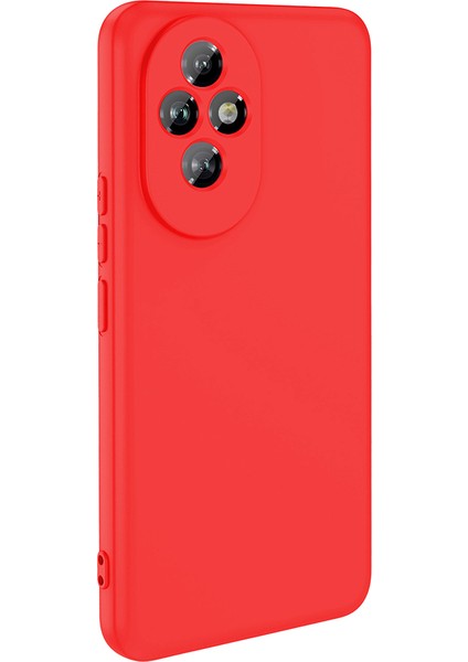 Honor 200 Pro Uyumlu Kılıf Mara Lansman Soft Silikon Içi Kadife Kırmızı