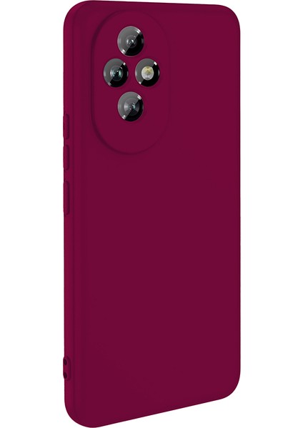 Honor 200 Pro Uyumlu Kılıf Mara Lansman Soft Silikon Içi Kadife Mürdüm