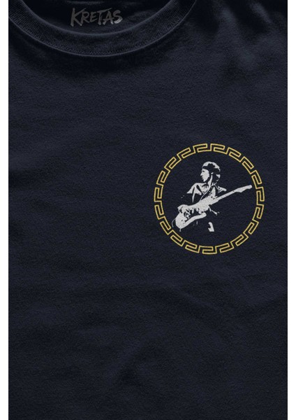 Lacivert Tişört Never Undersestimate An Old Man David Mark Knopfler Unisex T-Shirt fiyatları