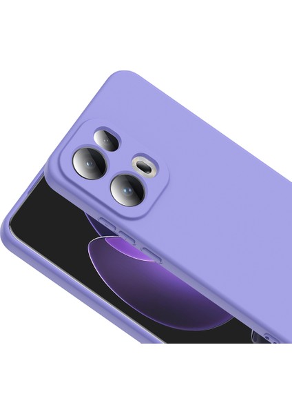 Oppo Reno 13 Pro Uyumlu Kılıf Mara Lansman Soft Silikon Içi Kadife Lila fiyatları