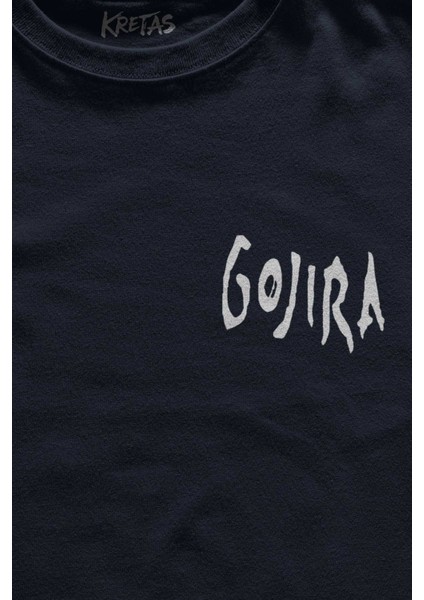 Unisex Lacivert T-Shirt Gojira Metal Music Rock Minimal Ön Baskılı Tişört fiyatları
