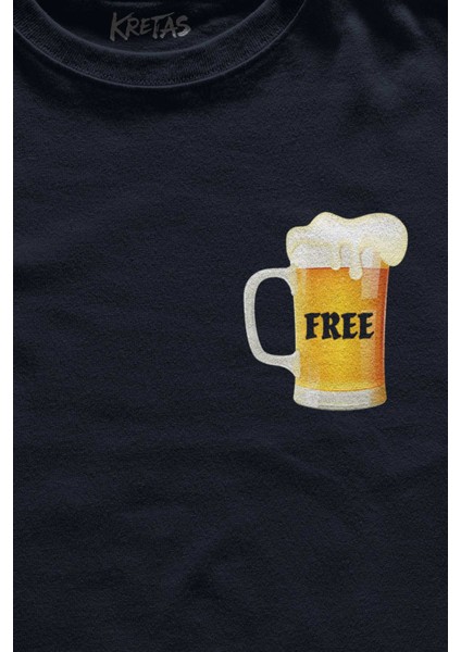 Lacivert Tişört Beer Week Friday Weekend Bira Alkol Hafta Sonu Tatili Ön Baskılı Unisex T-Shirt fiyatları