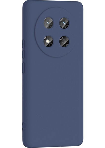 Honor Magic 7 Lite Uyumlu Kılıf Mara Lansman Soft Silikon Içi Kadife Lacivert