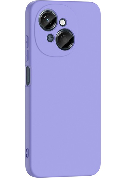 Tecno Spark Go 1 Uyumlu Kılıf Mara Lansman Soft Silikon Içi Kadife Lila